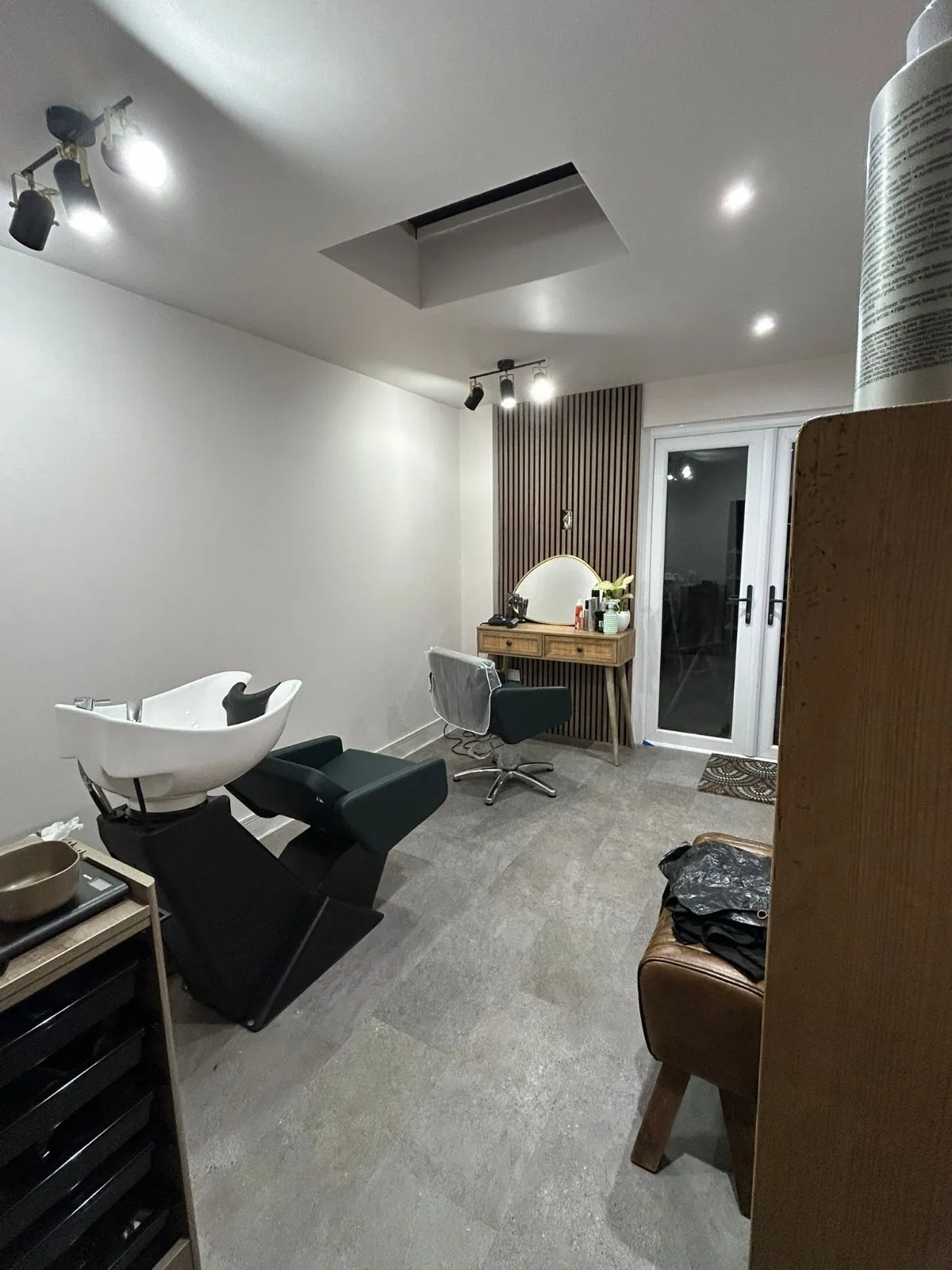 Converted Garage into a hair studio