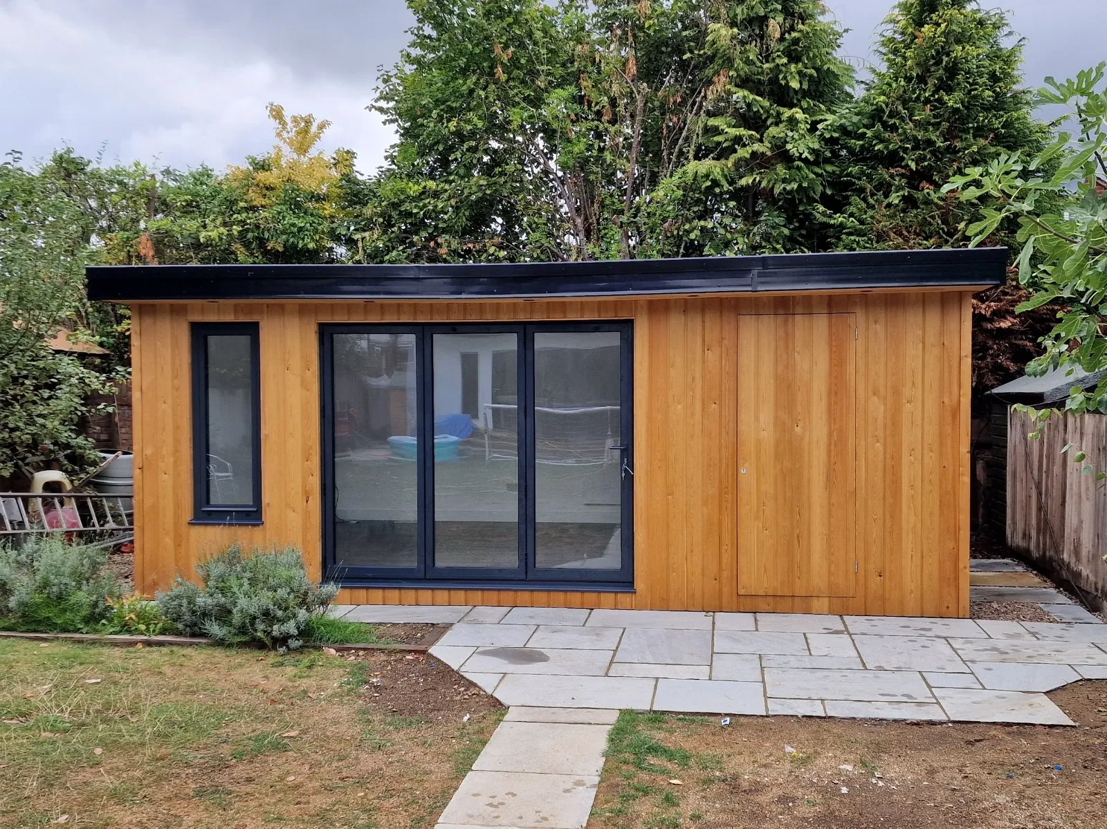 garden office with toilet and secret shed